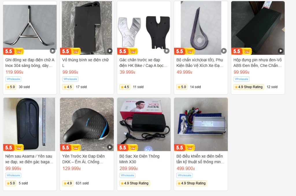 Sản phẩm bán chạy của HQ trên Shopee